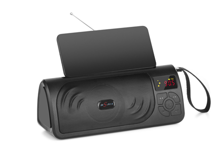 HS-1964 LED Display Portable Speaker Mini Outdoor Radio with Disco Light