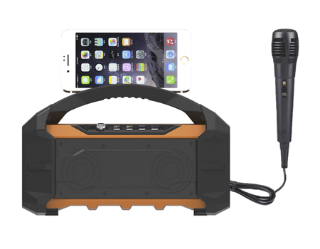 HS-1965 Newest Karaoke Record Wireless Portable Active Speaker With  Microphone