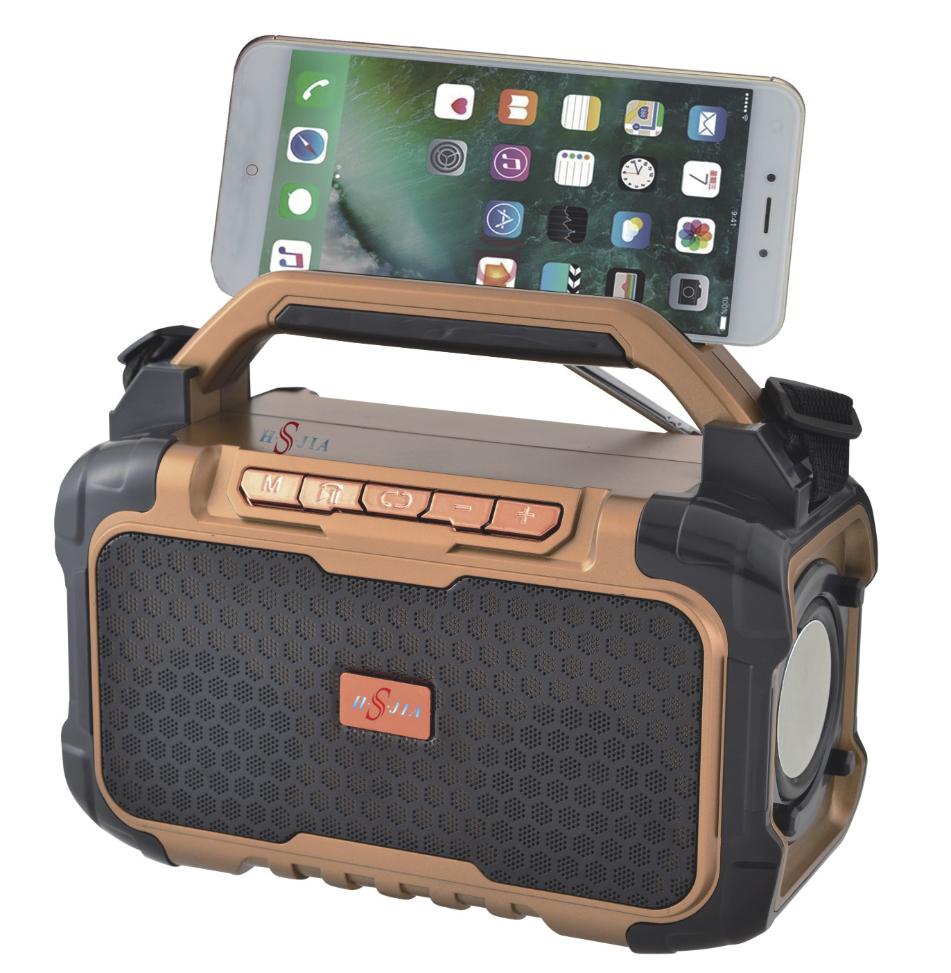 HS-1974 2021 Good Quality Portable BT Speakers Box Big Power with FM/Solar Panel