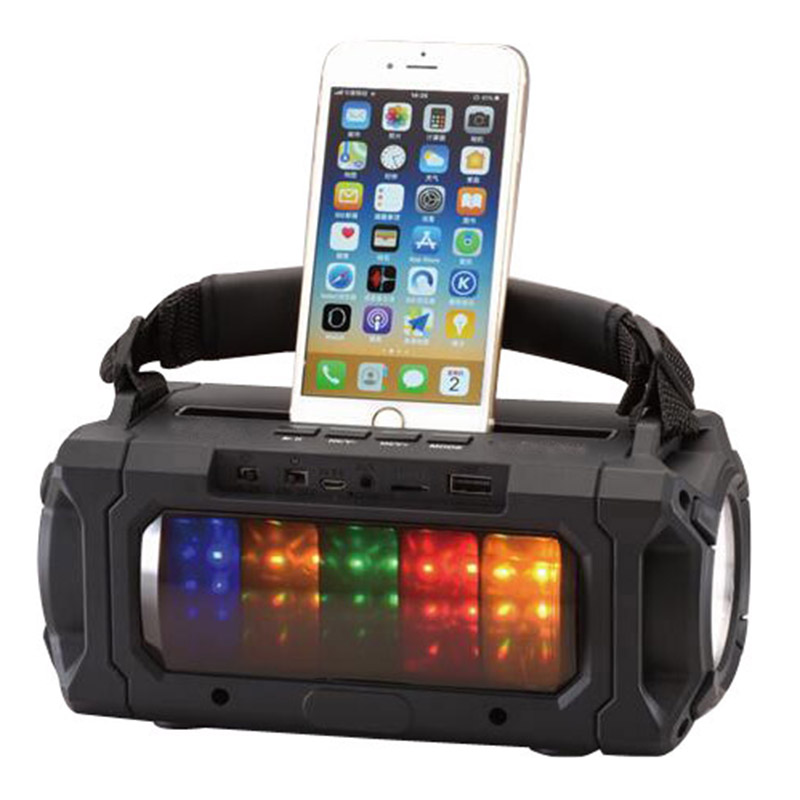 HS-2049 Multifunctional speakers outdoor solar speakers FM radio with flashlight