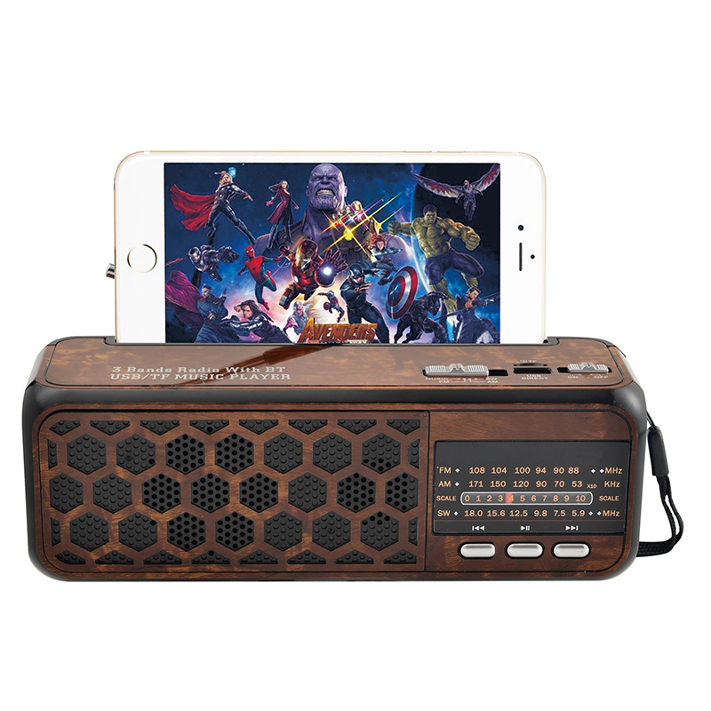 HS-2058Wholesale manufacturers Speaker Stereo subwoofer FM radio with flashlight