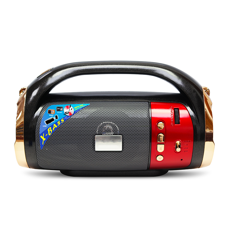 HS-2061 Wireless portable speaker support USB / TF / FM radio with flashlight