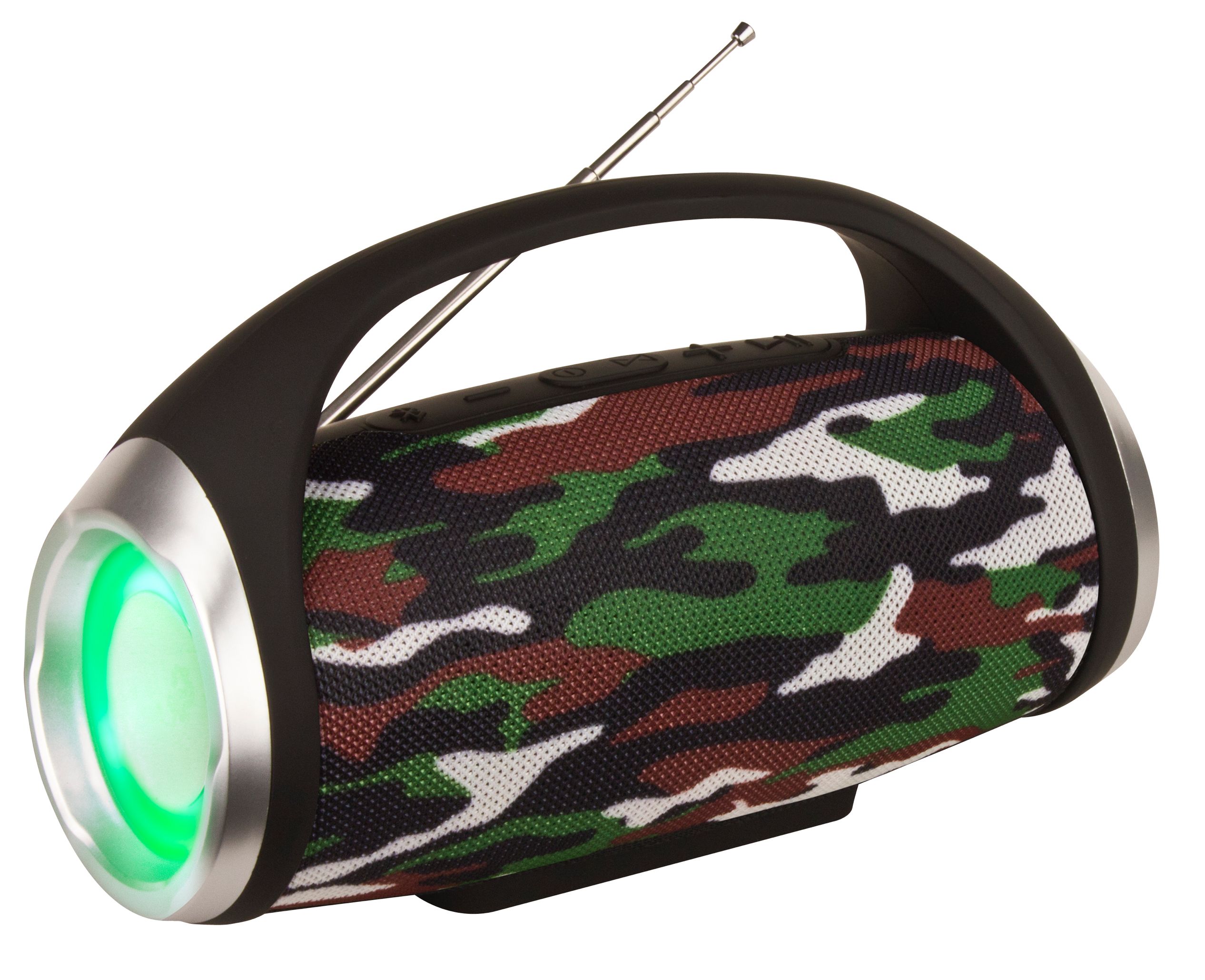 HS-2062 Multifunctional outdoor speakers support UAB/TF/FM radio with disco ligh