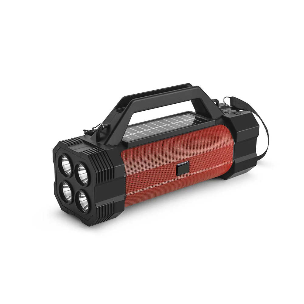 HS-2074 Wireless Bluetooth speaker solar flashlight radio portable
