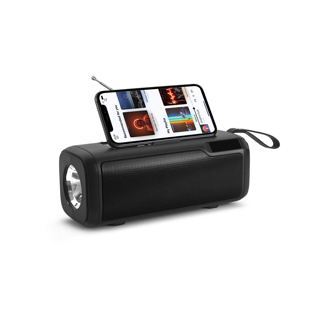 HS-2128 Bluetooth Speaker Outdoor Home with Solar Panel Radio Phone Holder