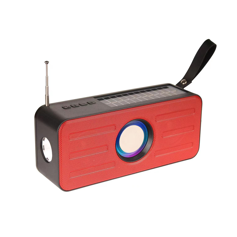 HS-2146 Wireless Bluetooth speaker subwoofer solar panel portable speaker
