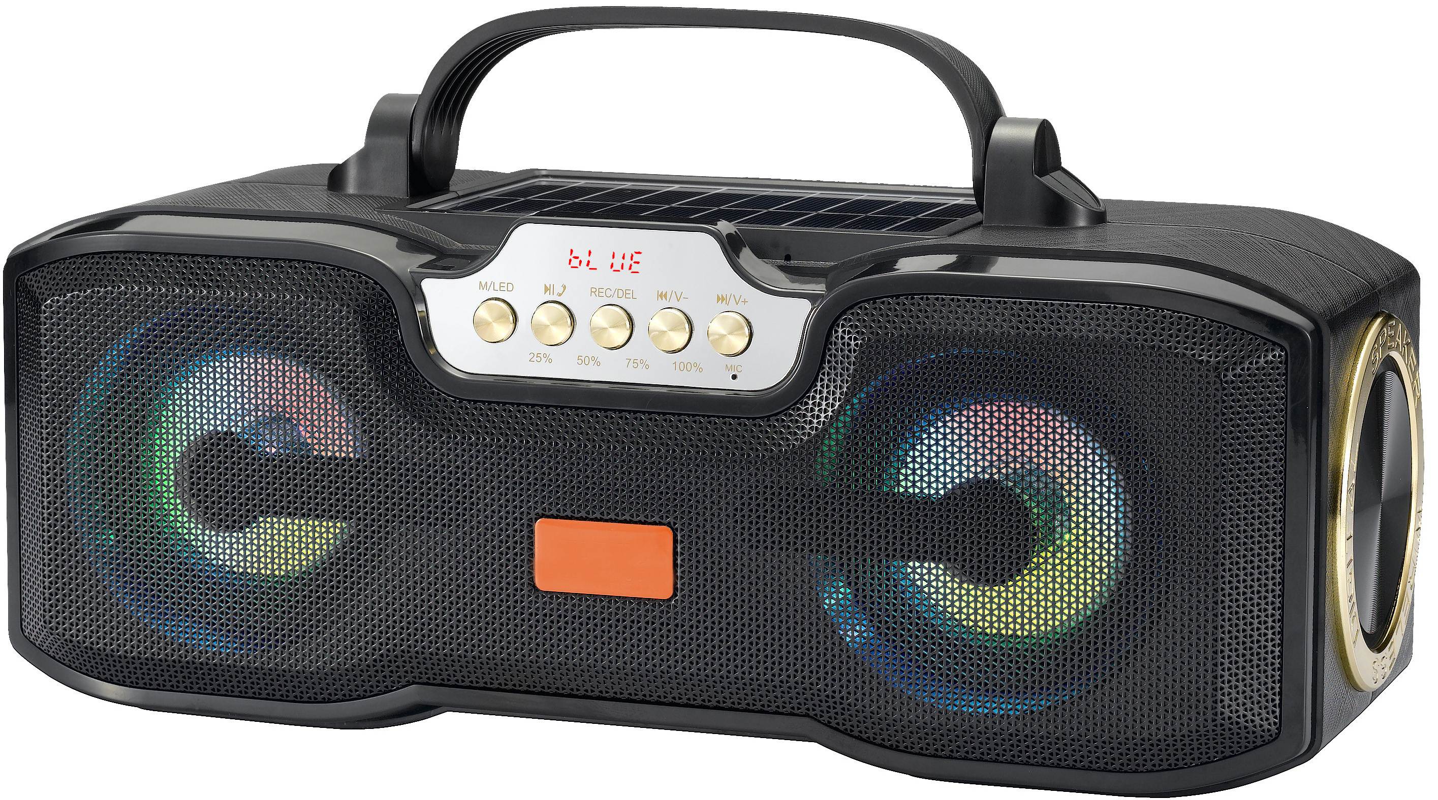 HS-2164 Portable bluetooth speaker hands free call solar speaker with flashlight