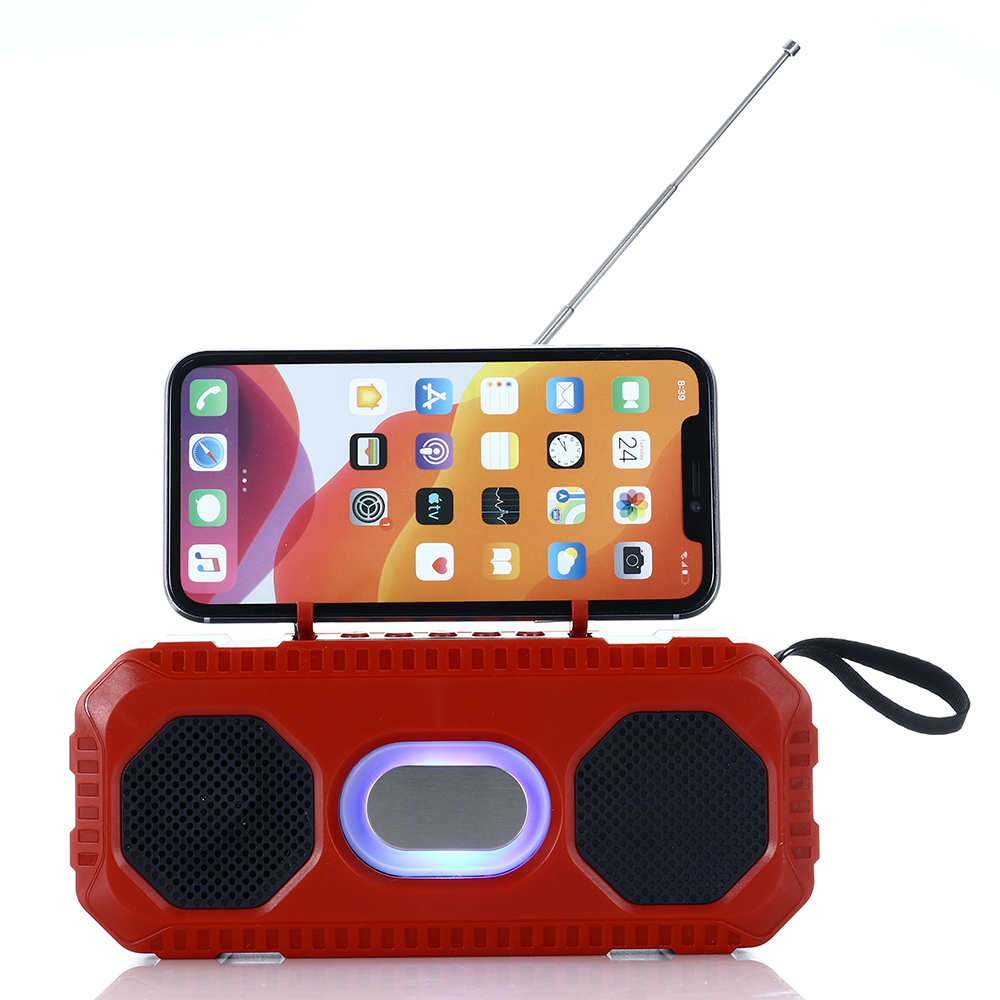 HS-2177 Bluetooth speaker dual speaker with solar panel portable speaker