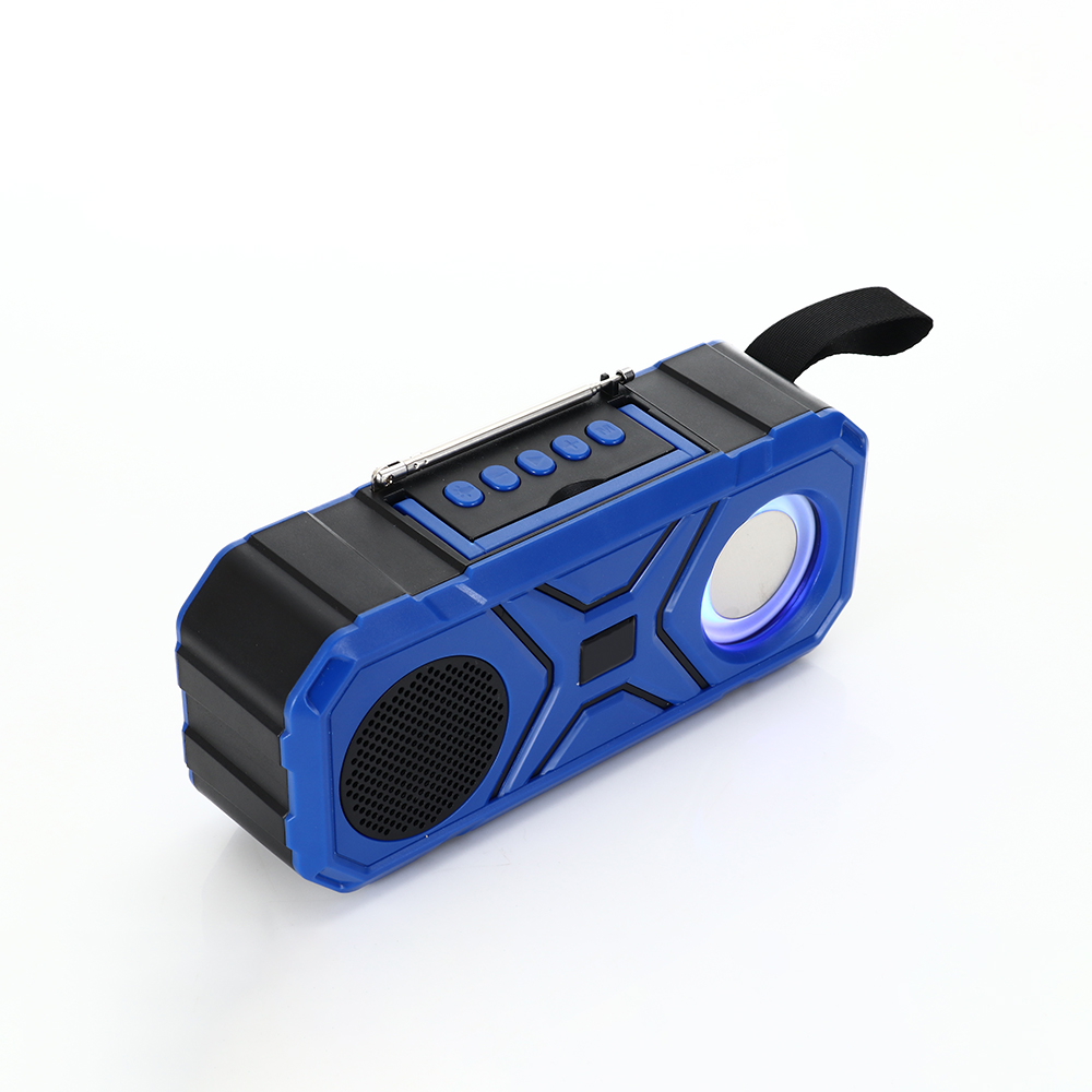 HS-2178 Wireless bluetooth speaker portable solar panel support FM radio speaker