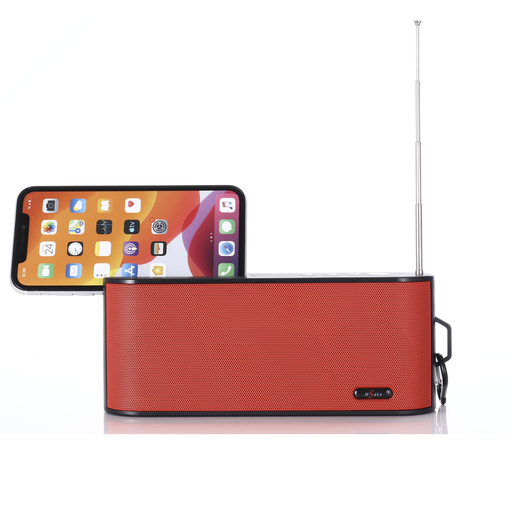 HS-2185 Bluetooth Speaker Portable Solar Panel Phone Holder FM Radio