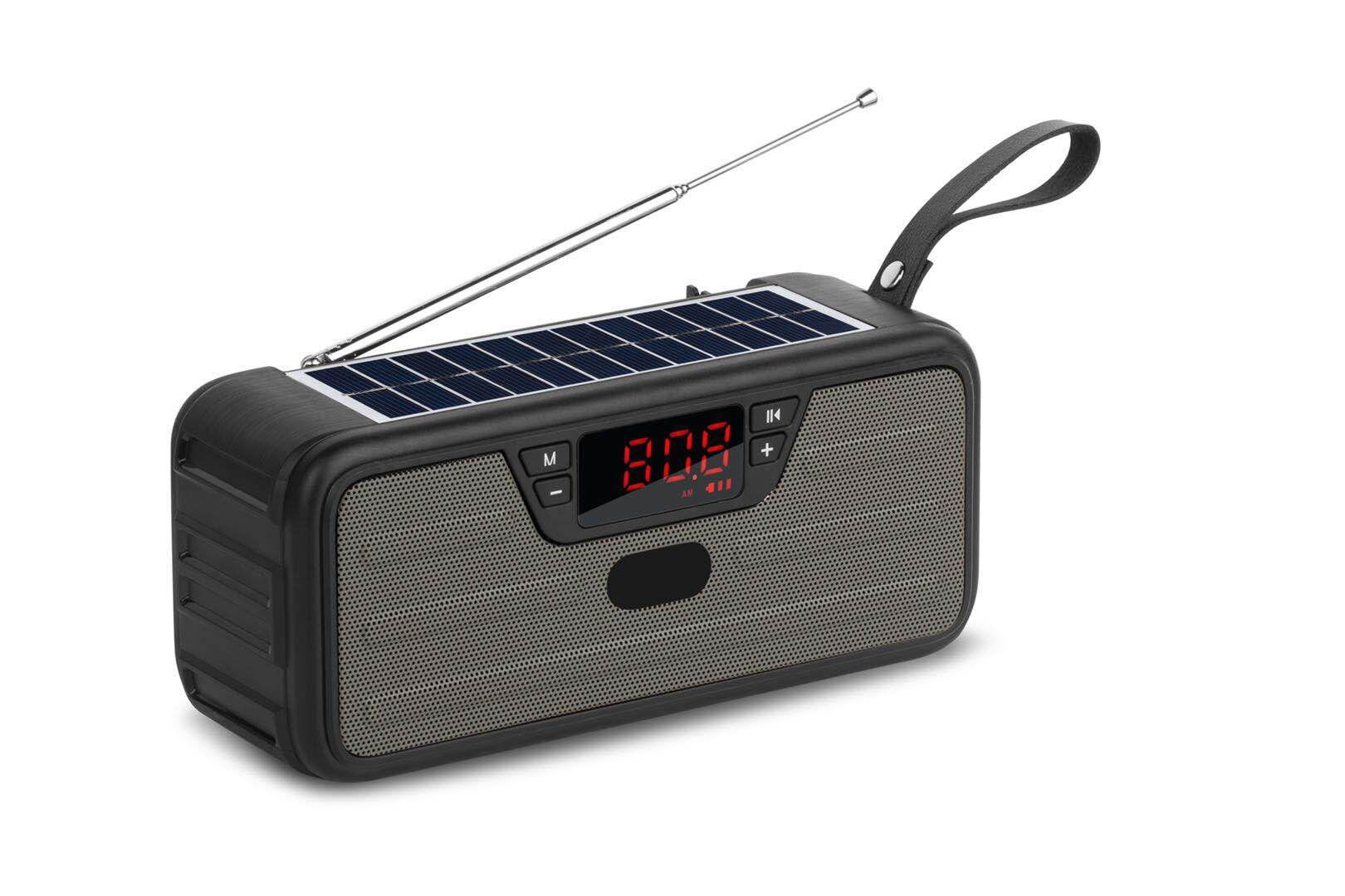 HS-2186 New speaker wireless bluetooth solar charging subwoofer LED display