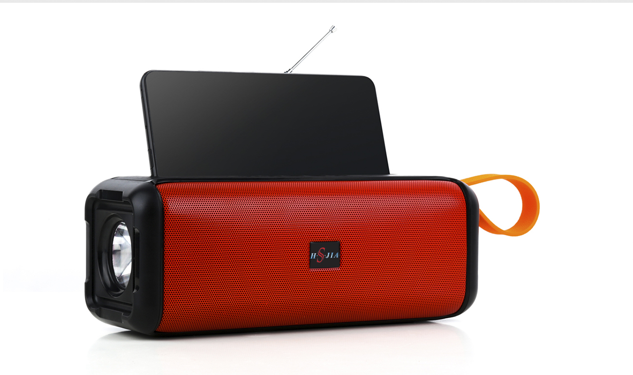 HS-2203 Bluetooth Speaker Outdoor Portable Solar Flashlight U Disk Card Speaker