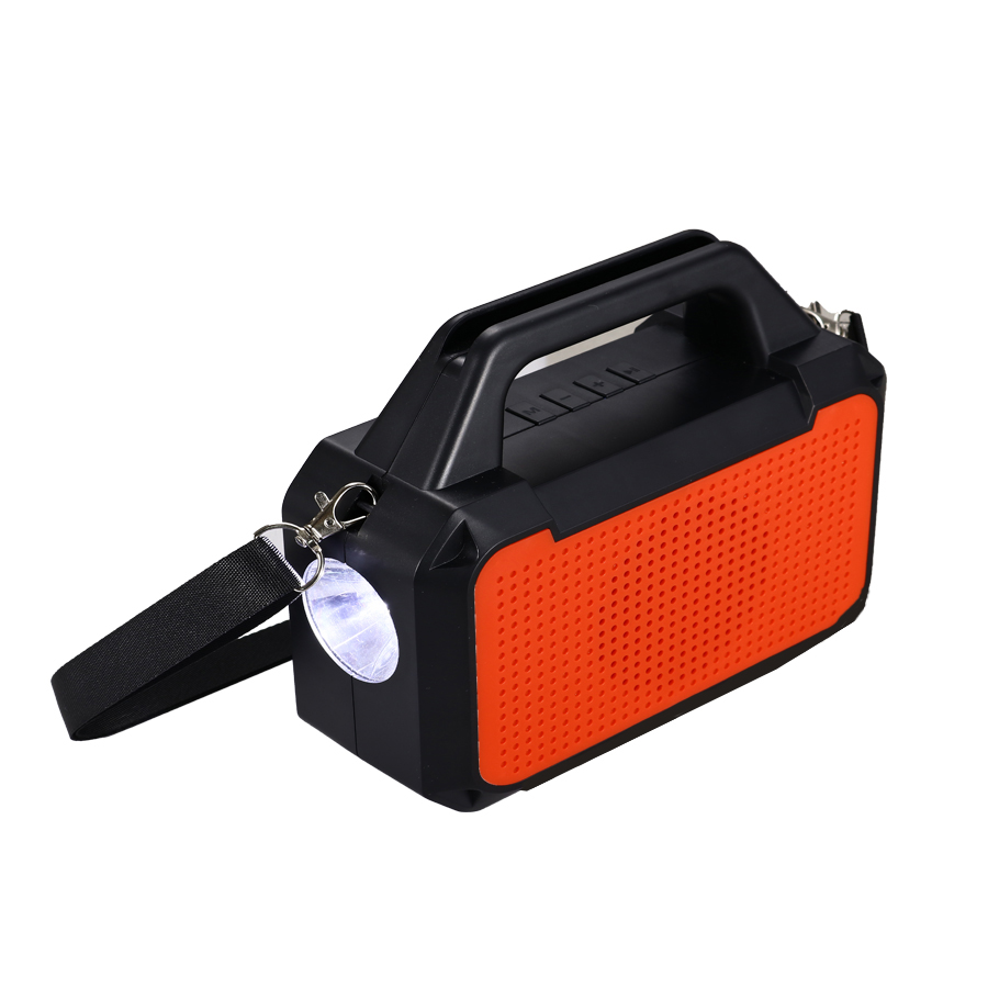 HS-2212 Loudspeaker loudspeaker flashlight USB/TF card slot outdoor speaker