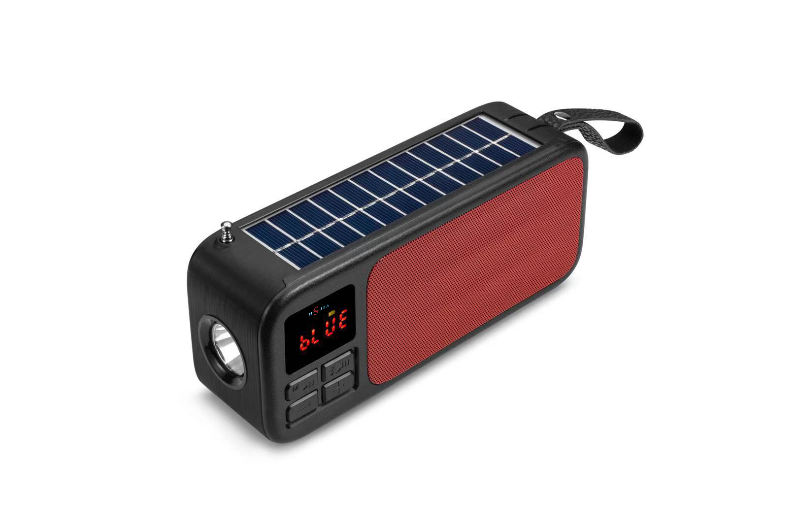 HS-2225 New wireless bluetooth speaker LED light solar FM radio outdoor portable