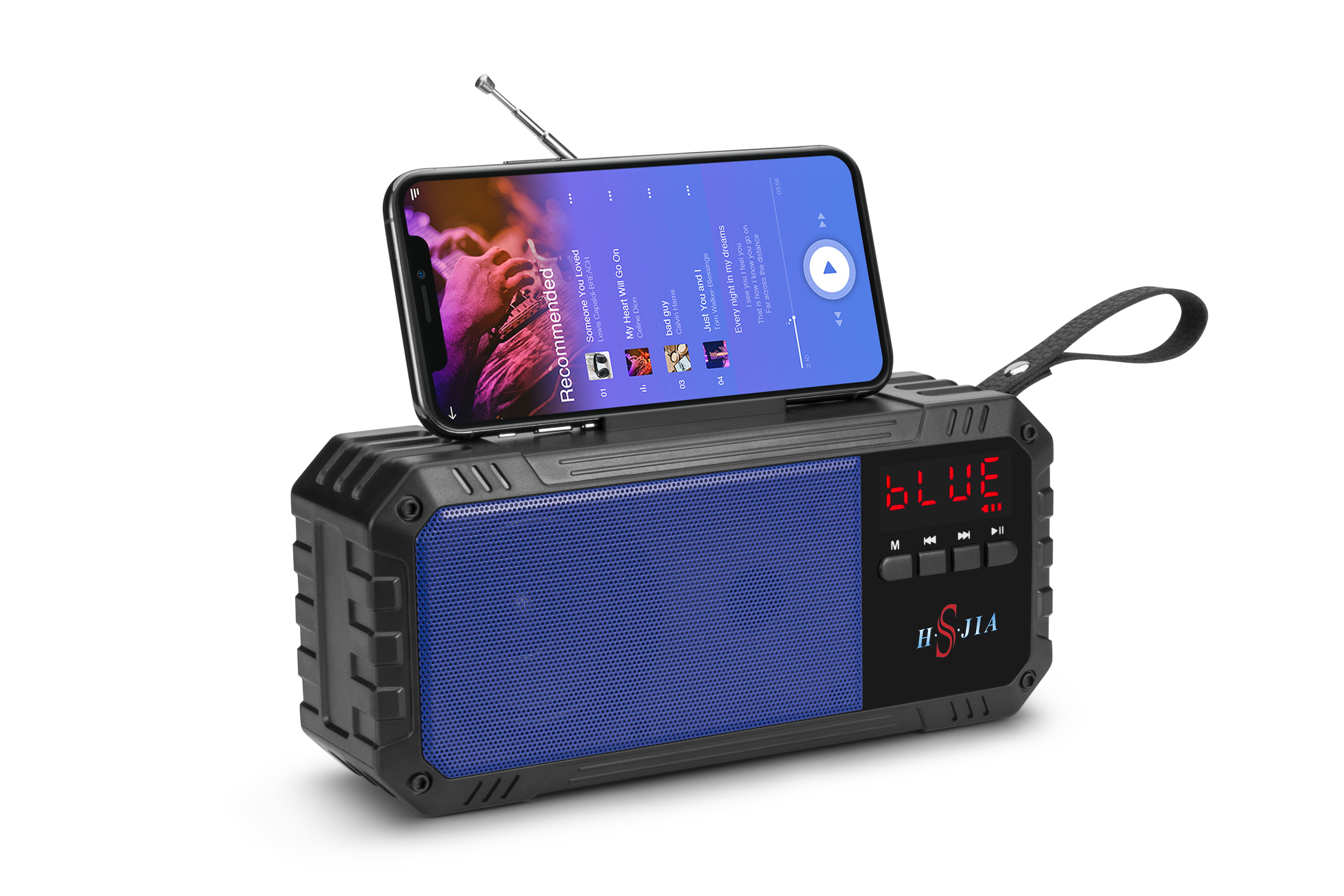 HS-2284 Bluetooth speaker solar charging fm radio outdoor portable speaker