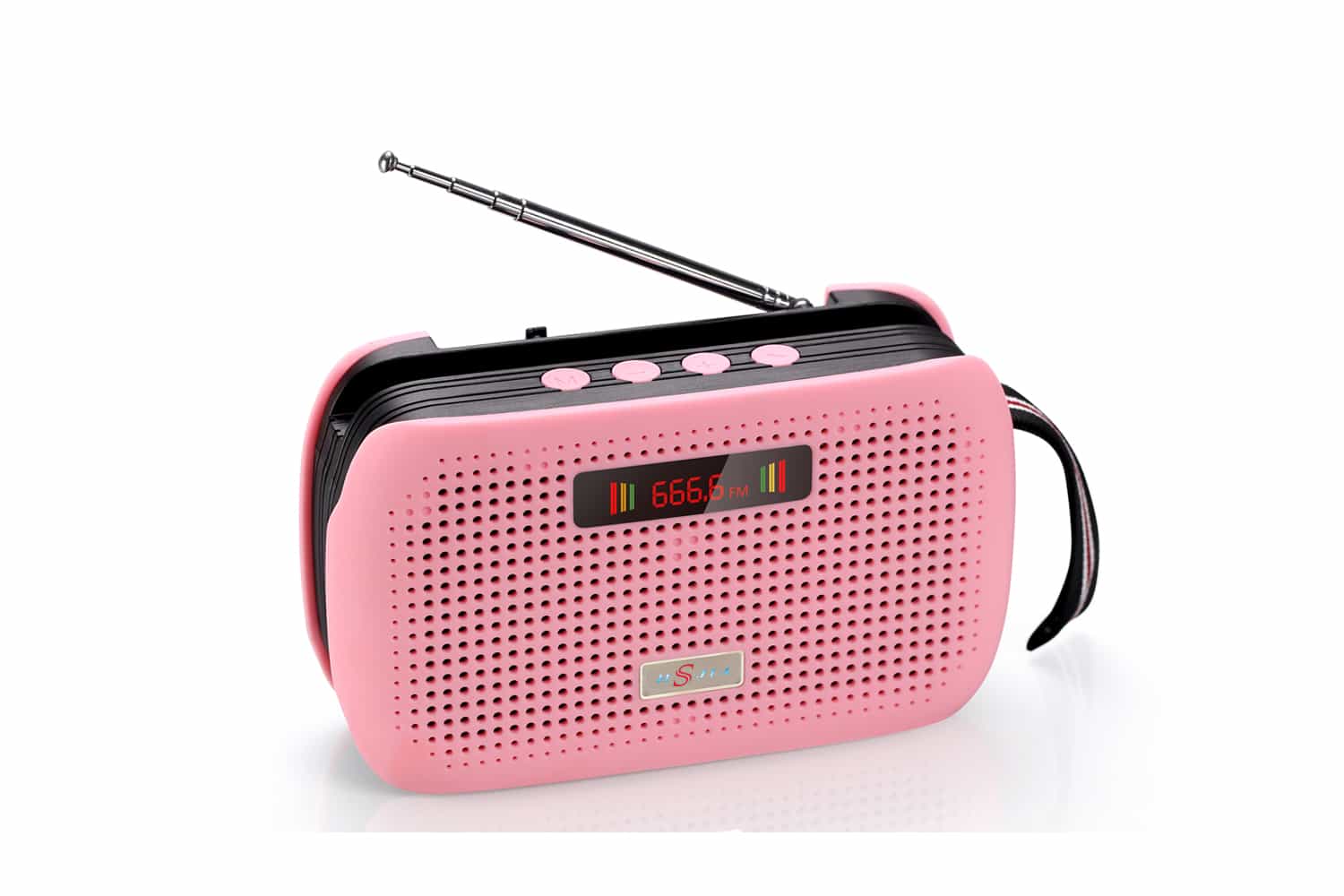 HS-2251 Bluetooth Speaker Lazy LED Display Phone Holder Card Speaker