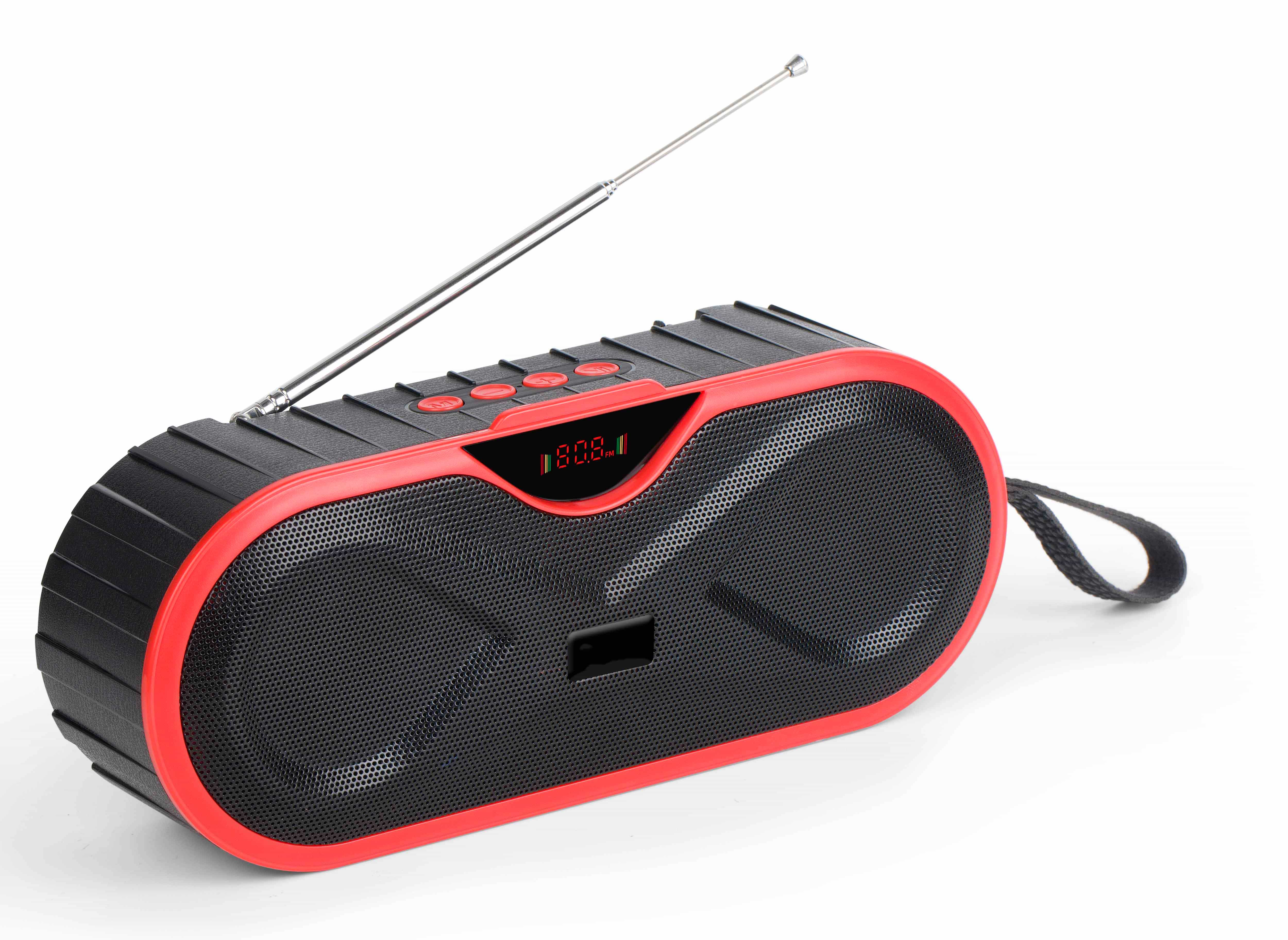 HS-2256 Speaker Wireless with LED Display Phone Holder FM Radio Speaker
