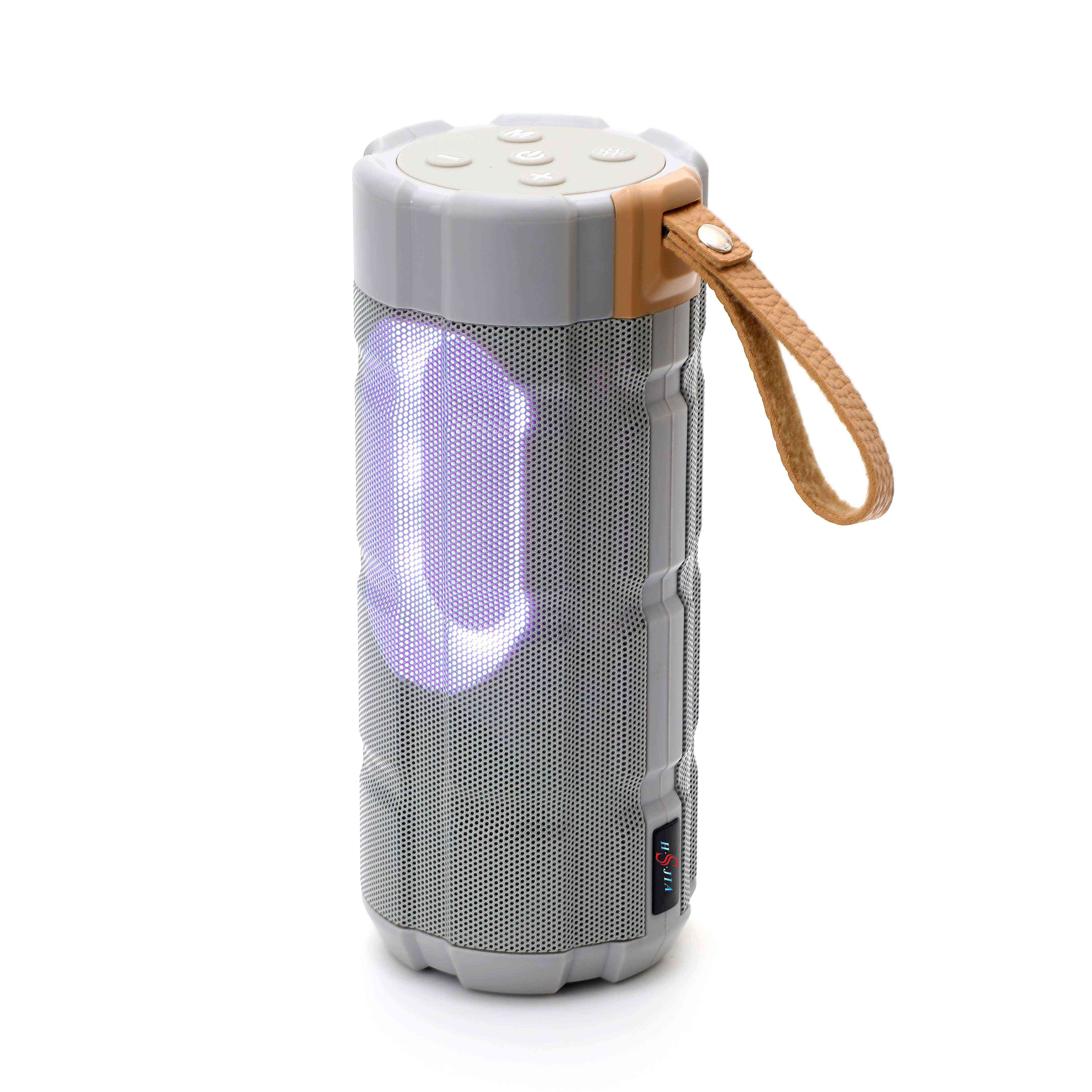 HS-2339 Bluetooth speaker FM radio portable plug-in LED color lights outdoor