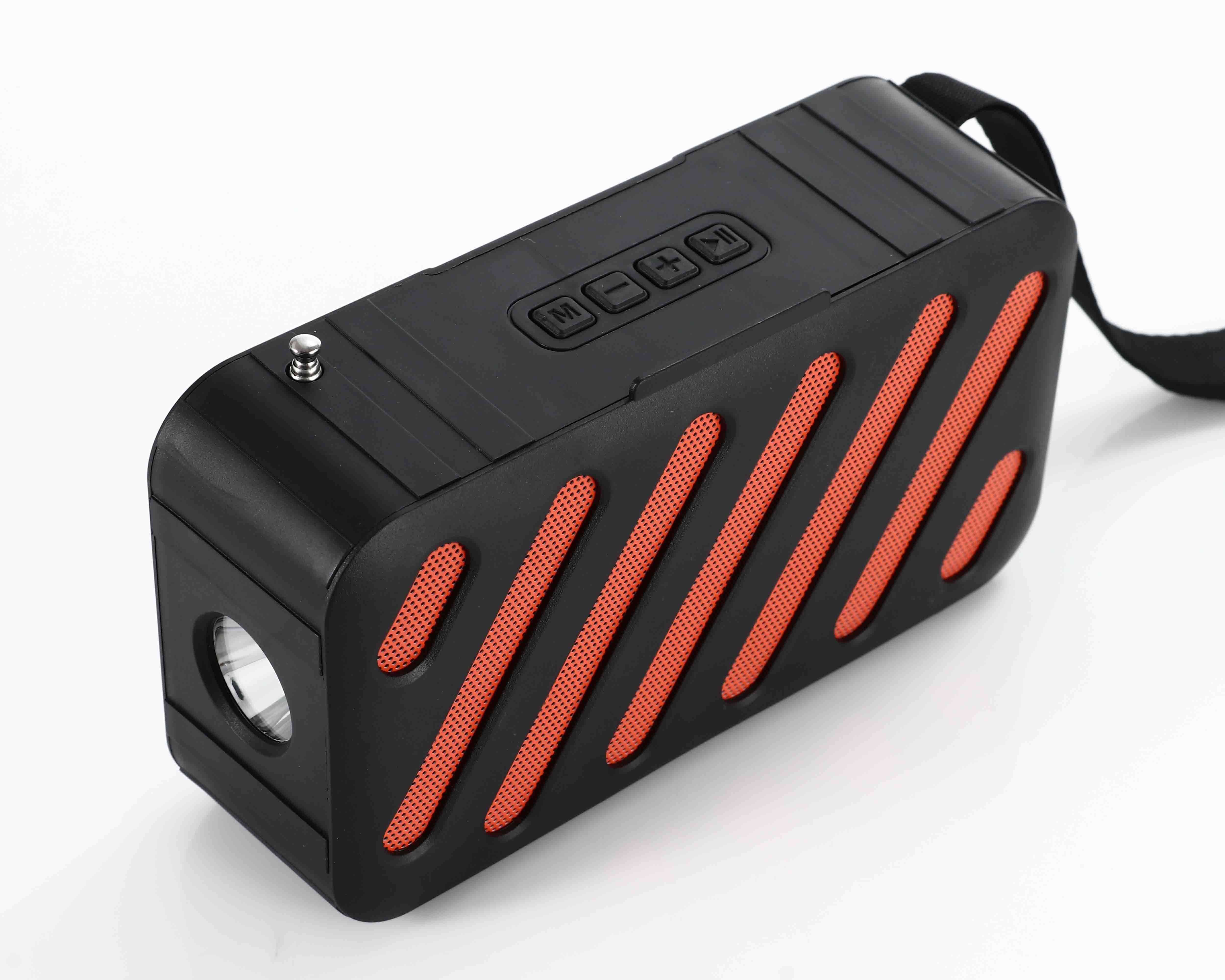 HS-2469 Outdoor solar powered Bluetooth speaker handheld plug-in radio portable