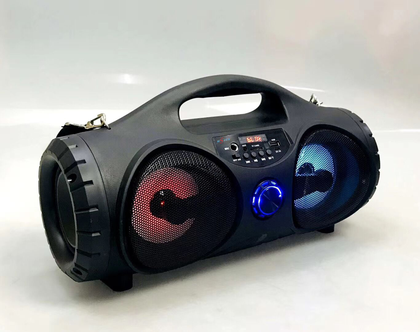 HS-2562 Outdoor portable speaker Bluetooth dazzling light with LED display