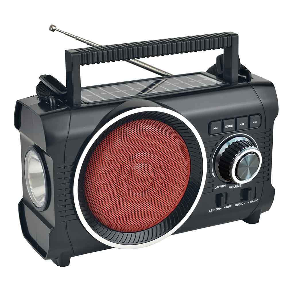 HS-2611 New version outdoor radios rechargeable solar radio with led torch
