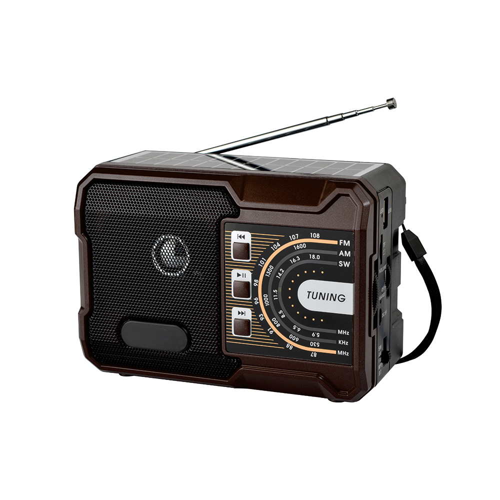 HS-2614  Factory wholesale radio solar powered rechargeable multi bands radio