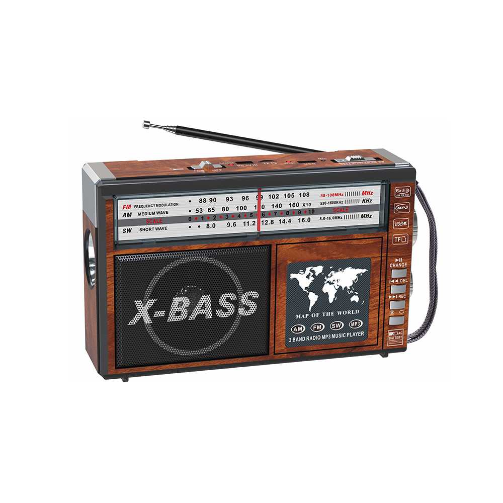 HS-2618 Best quality Multi bands radio torch light shortwave portable radio