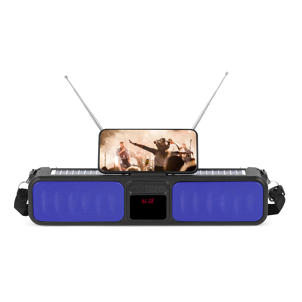 HS-2678 Wireless speaker Bluetooth with solar LED display with stand speaker