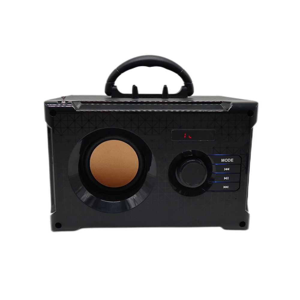 HS-W118 Retro boombox speaker outdoor subwoofer power with Led display speaker