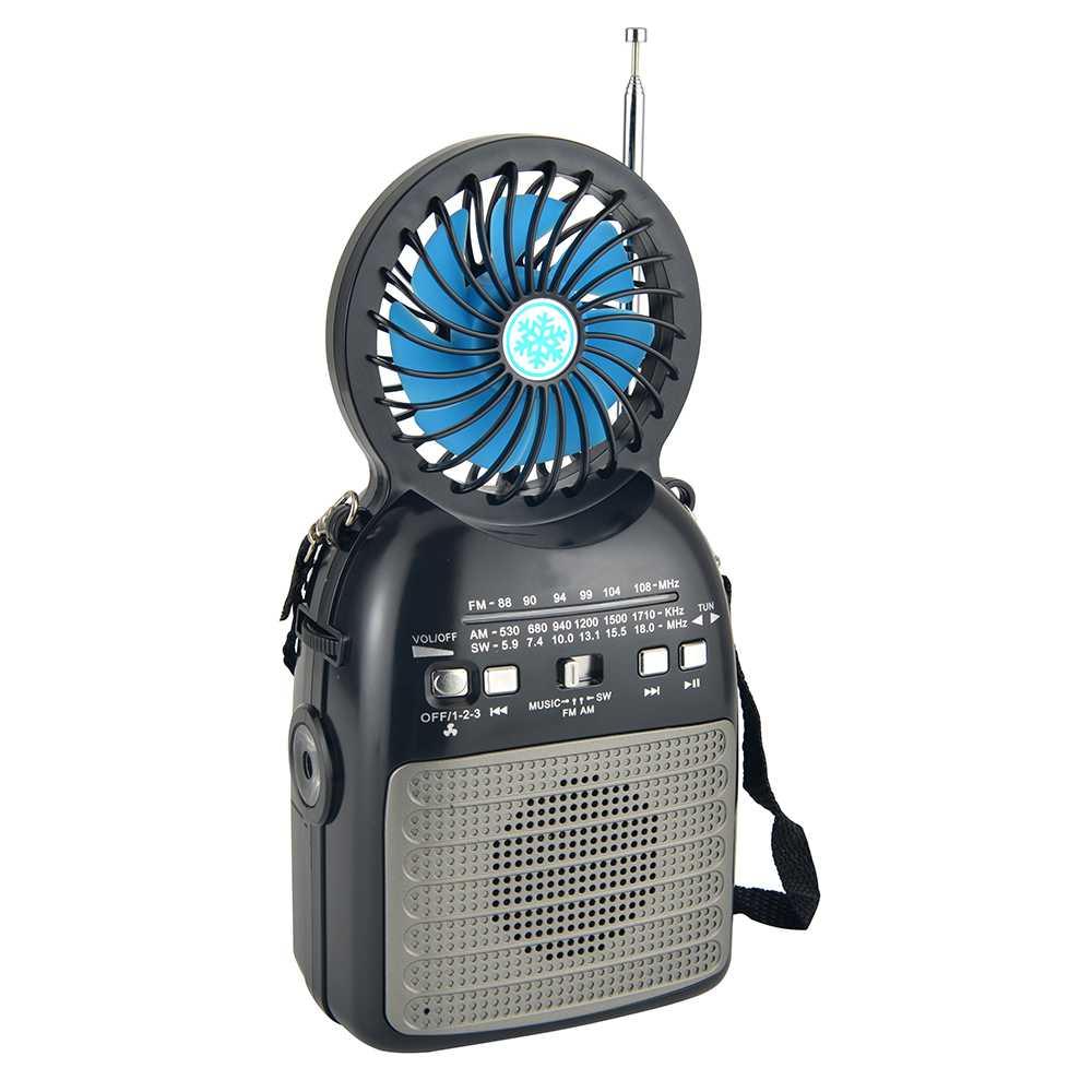 HS-2749 Portable Solar panel Speaker with Fan,Torch light Outdoor Indoor radio