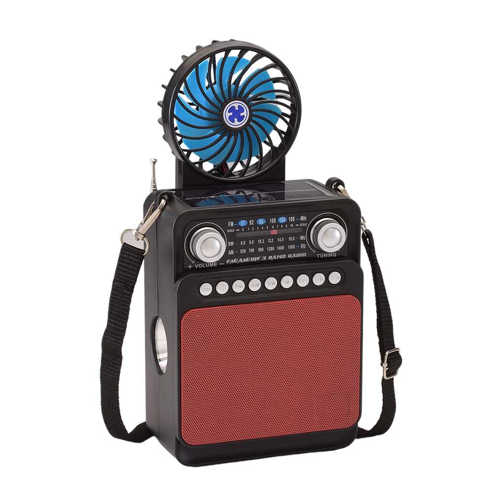HS-2751 Special model Solar panel Speaker with Fan wireless Speaker with Torch