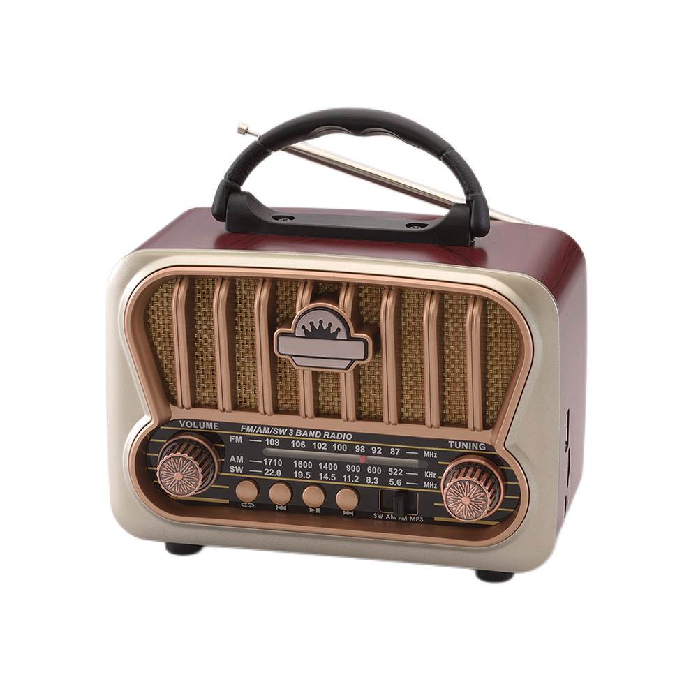 HS-2786 New design antique radio portable long range radio support solar panel