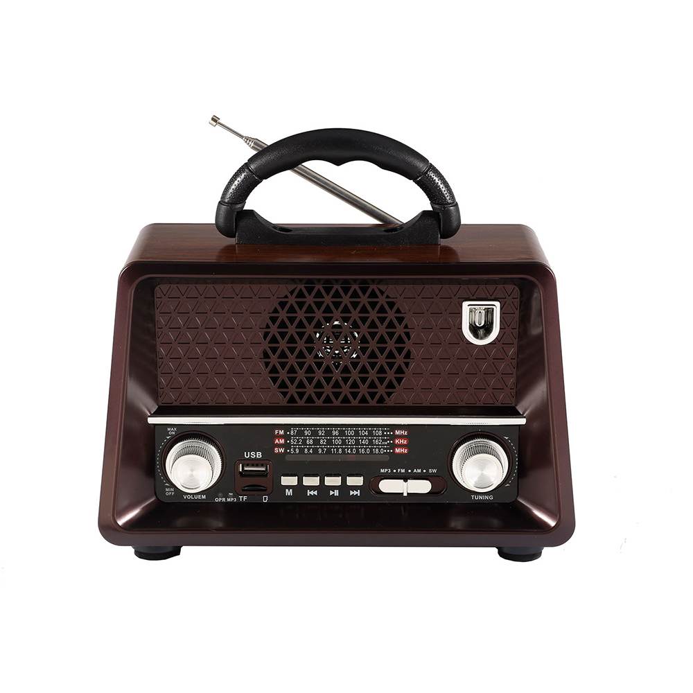 HS-2802 Retro radio portable three-band radio with solar support Bluetooth radio