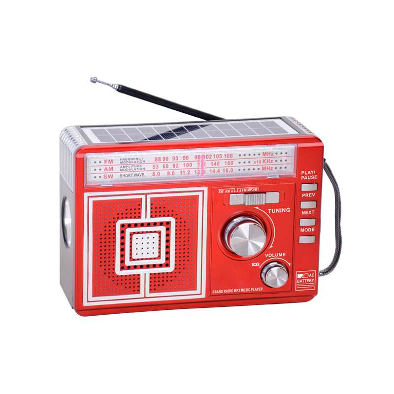 HS-2815 Wireless Bluetooth radio multi-band with solar emergency light radio