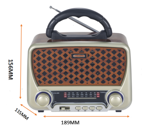 HS-2825 Solar panel multifunctional radio portable outdoor  support USB/TF slot