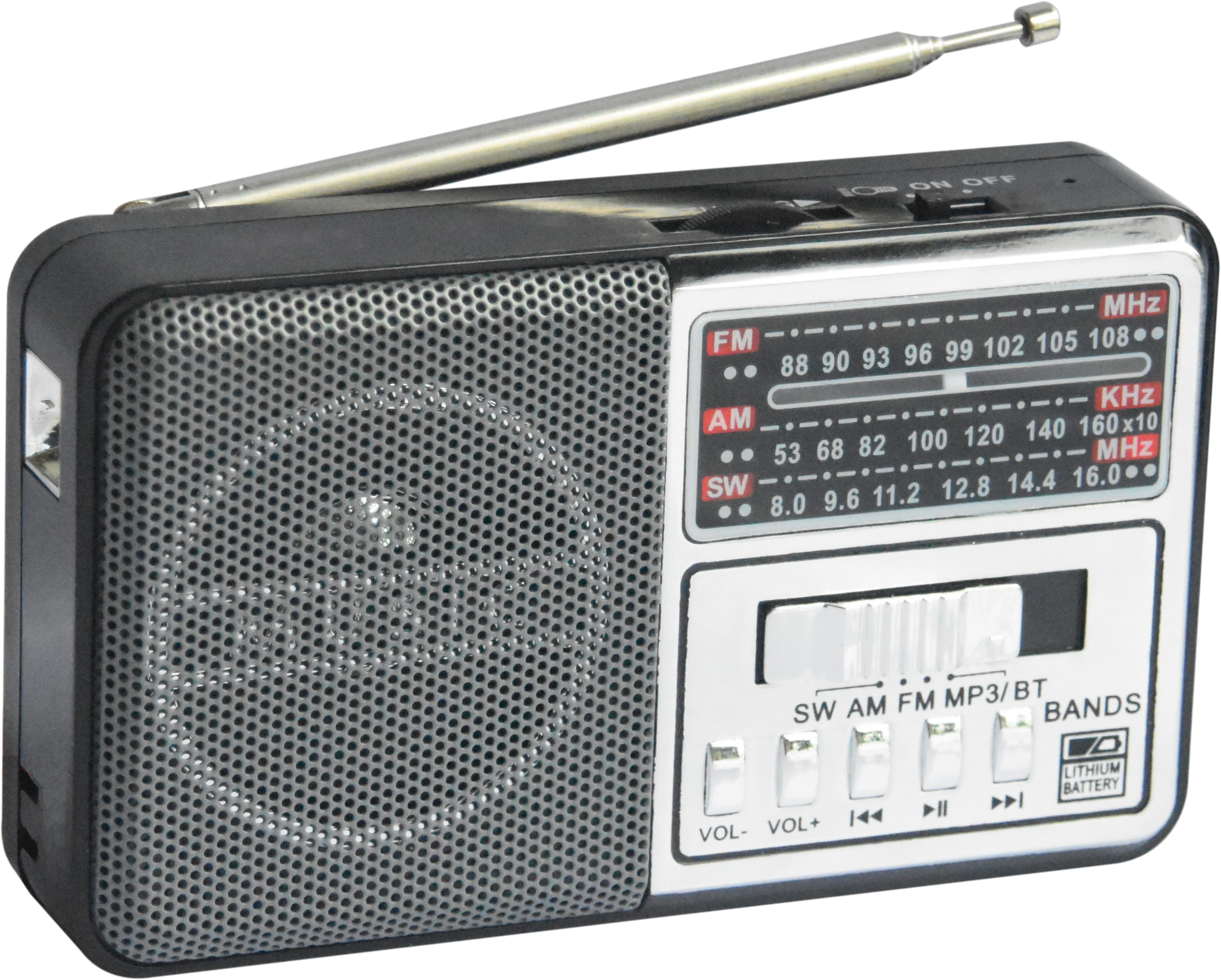 HS-2827 New Arrival usb cable Fm portable 3.7V 1200MA battery radio speaker