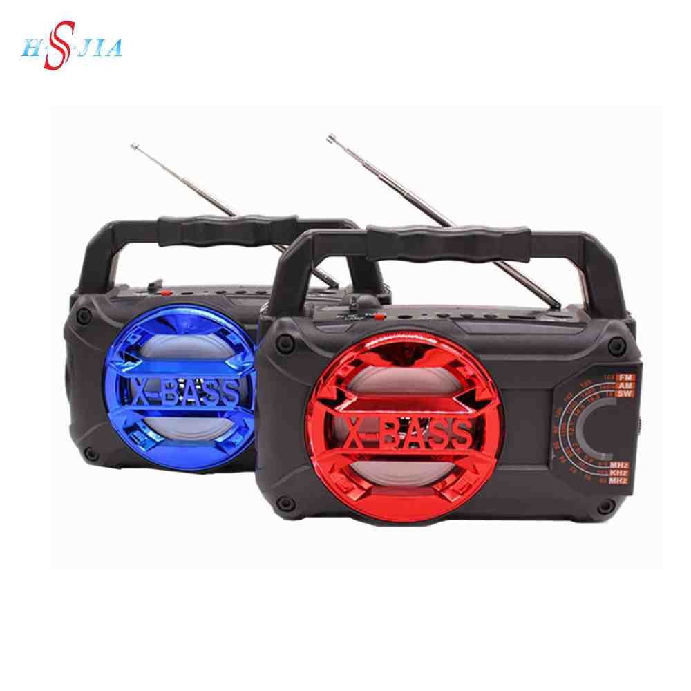 HS-2835 Best wireless speakers am fm sw 3 band radio with solar disco radio