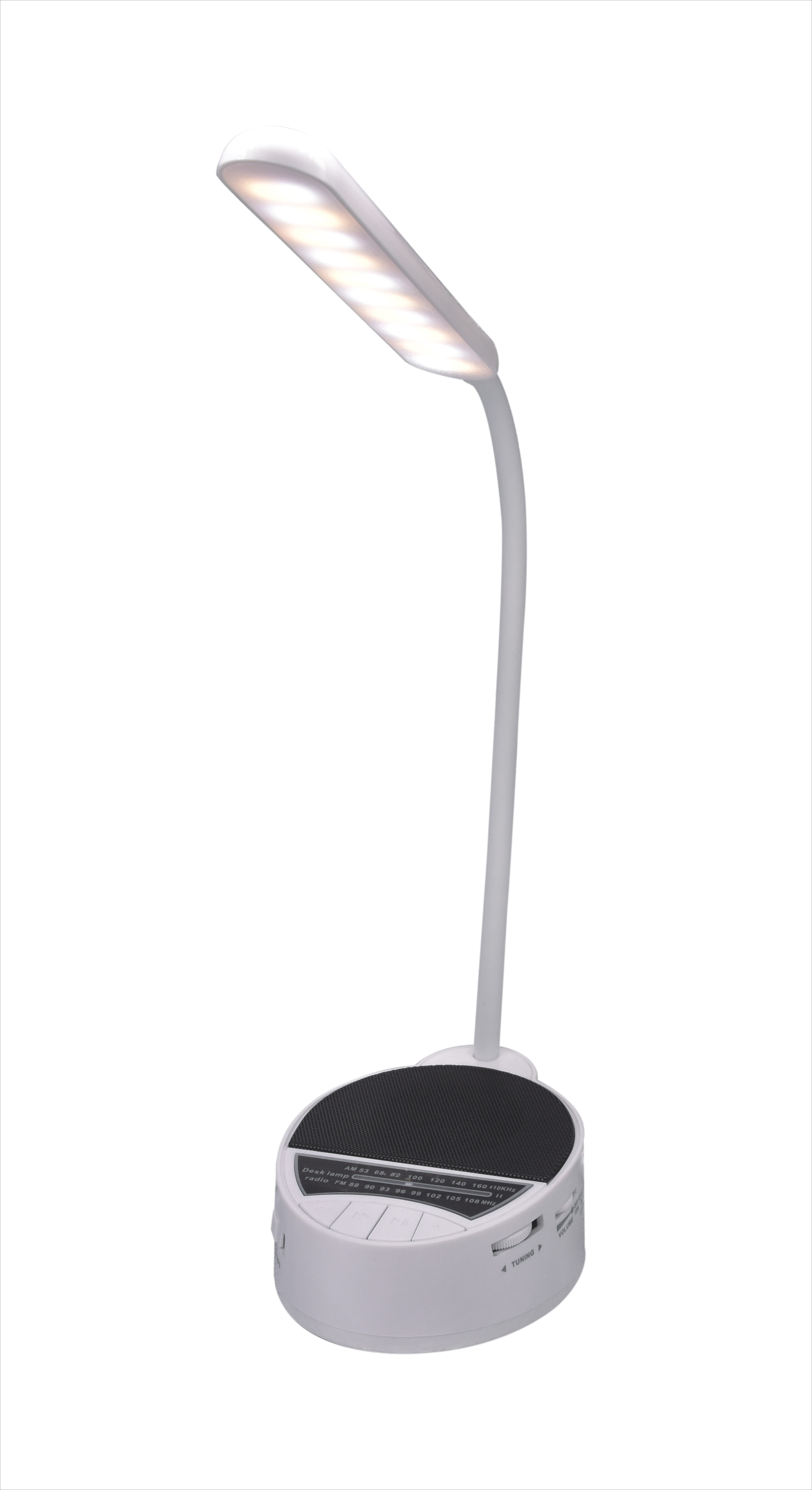 HS-2840 Factory direct table lamp type USB/TF slot with multi-channel radio
