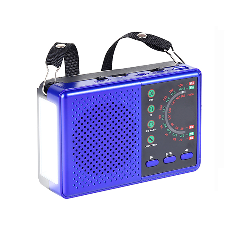Solar panel lamp radio