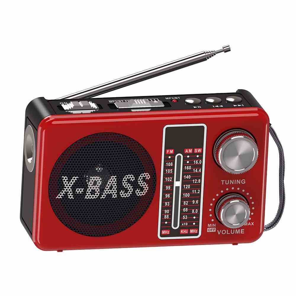 HS-2853 Band switch telescopic antenna MP3 prev  button radio with tuning knob