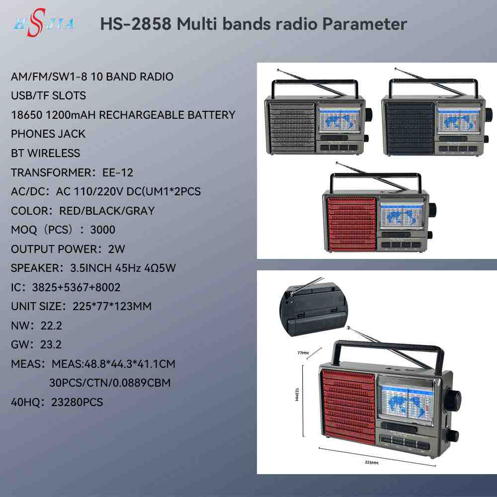 Portable radio information