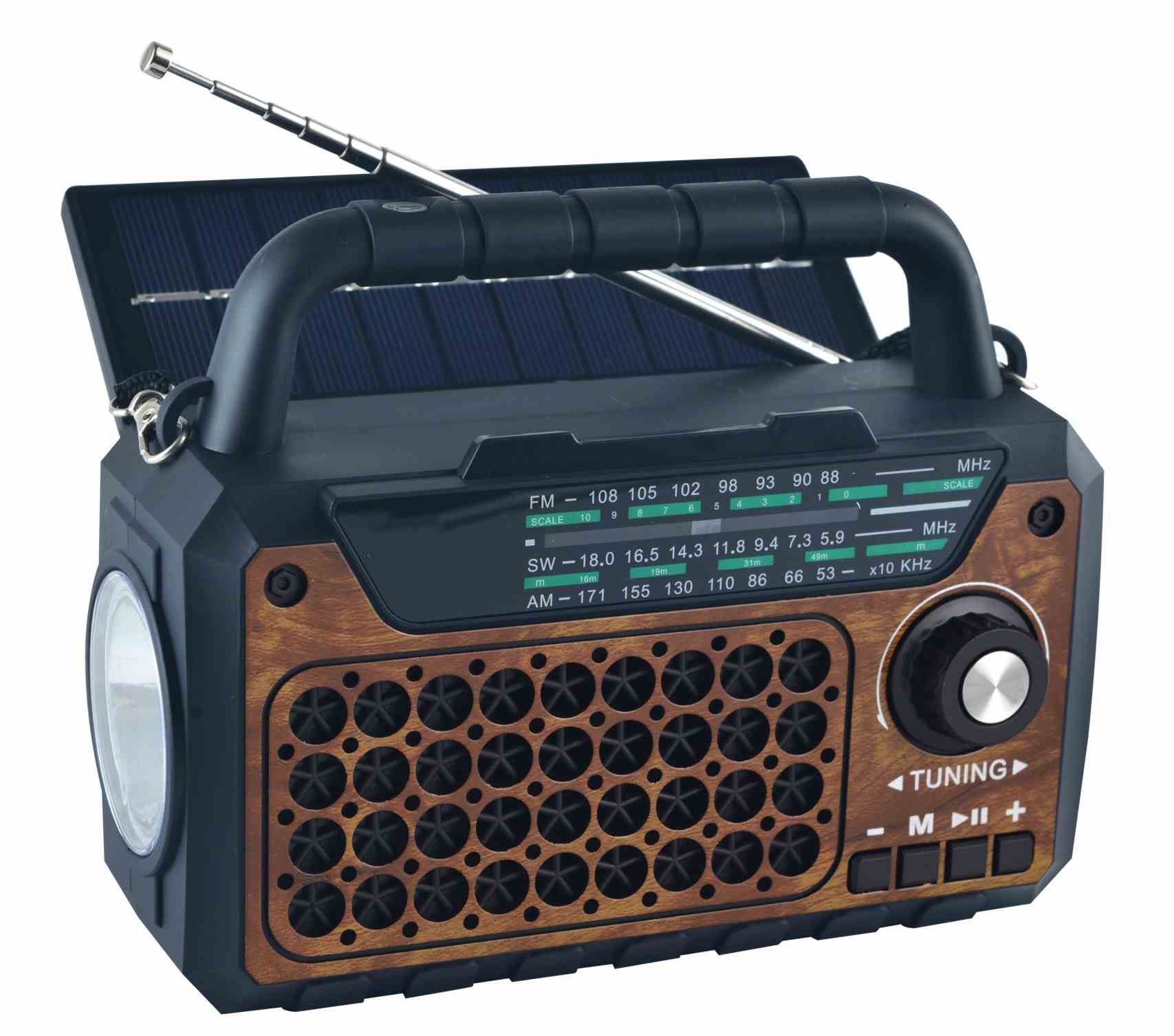 HS-2879 Cheap Price New Portable solar panel torch with mobile phone holder