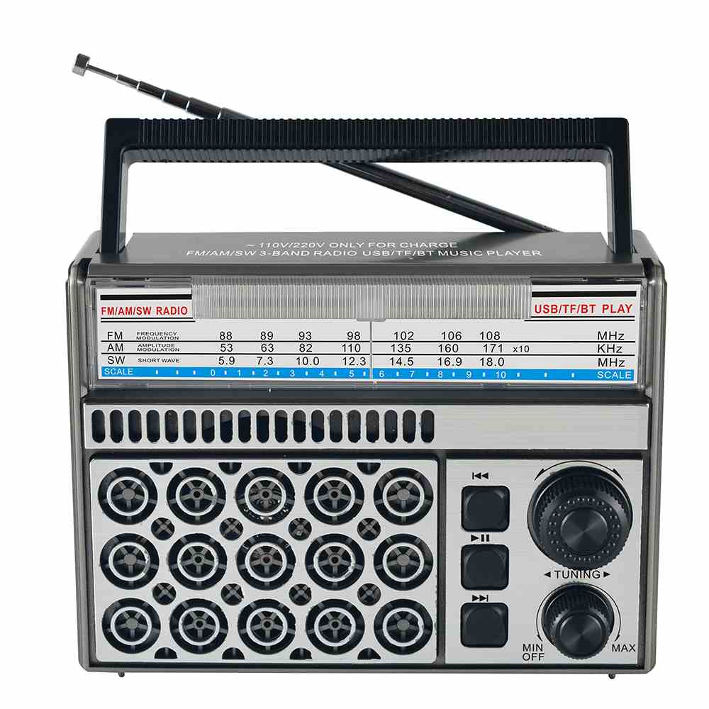 HS-2887 Factory supplied AM/FM/SW 3 band radio loudspeaker radio with Phone jack