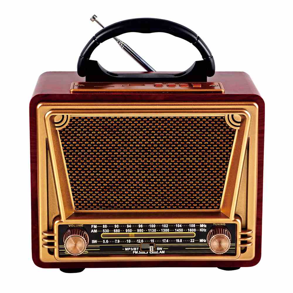 HS-2943 Rechargeable Pocket Retro portable Radio with Bluetooth Solar panel
