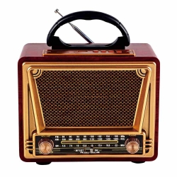 HS-2943 Rechargeable Pocket Retro portable Radio with Bluetooth Solar panel