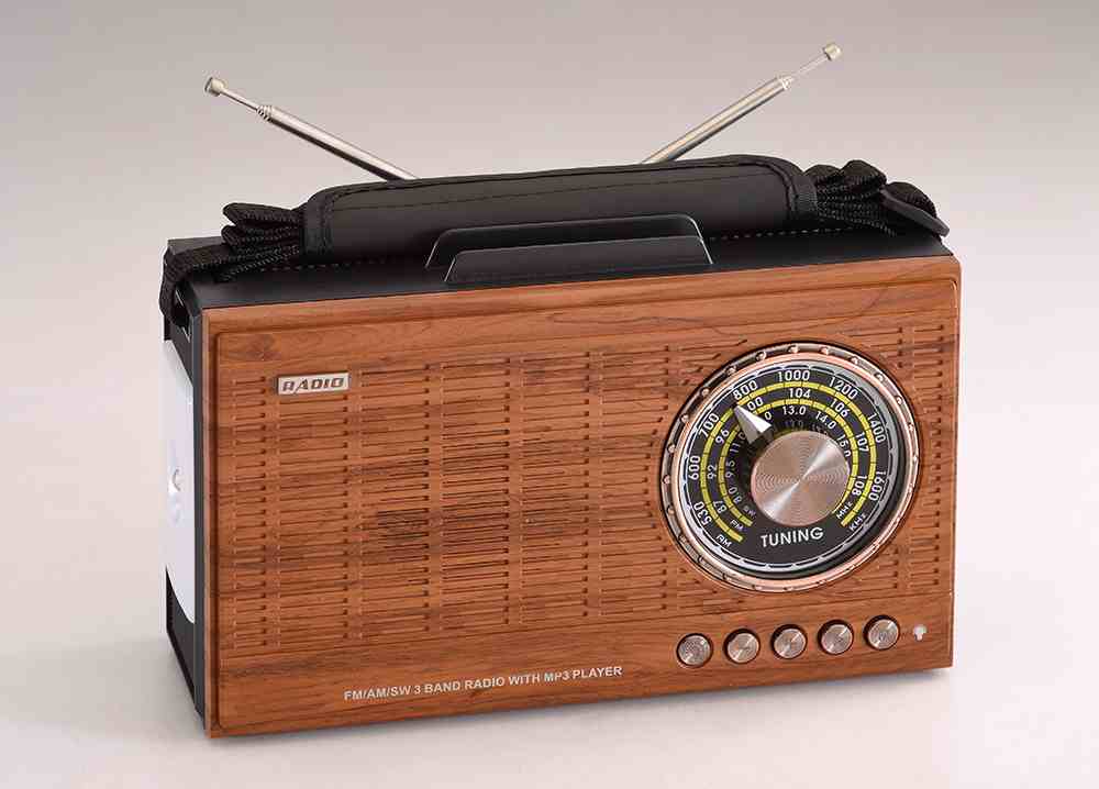HS-2964 Popular Wooden Retro Wireless Speaker Rechargeable Fm Am Sw Radio Usb