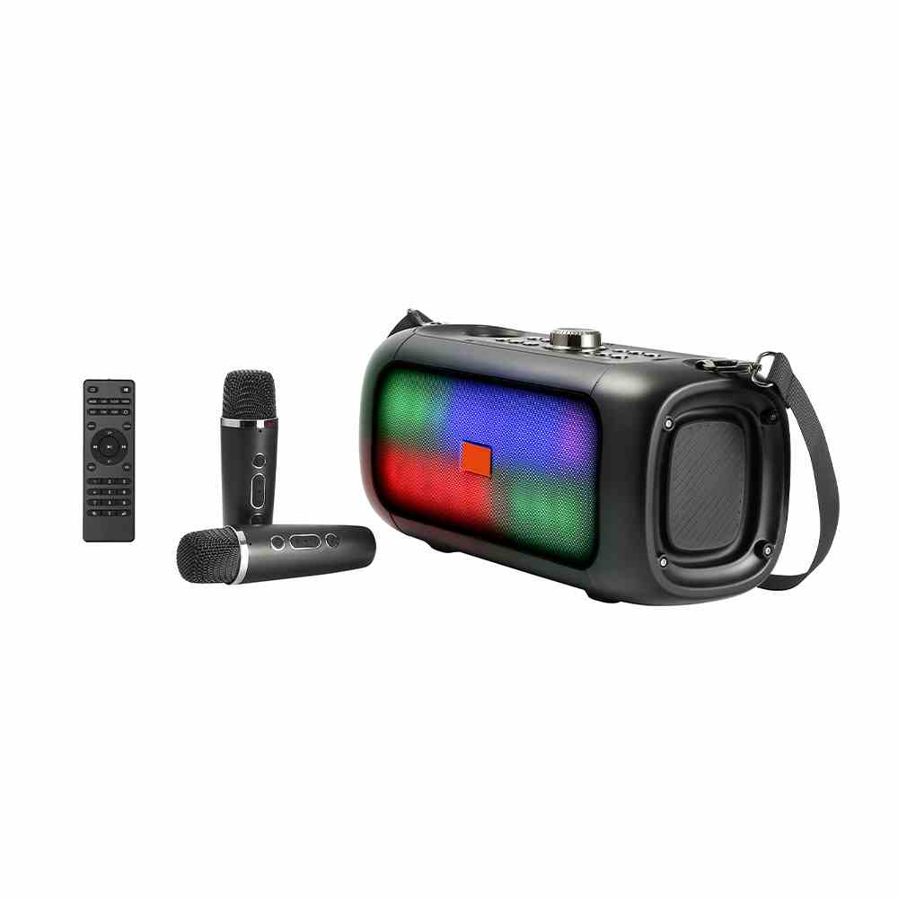 HS-3762 New style Portable Outdoor Party Dj speaker Karaoke Speaker With 2 micro