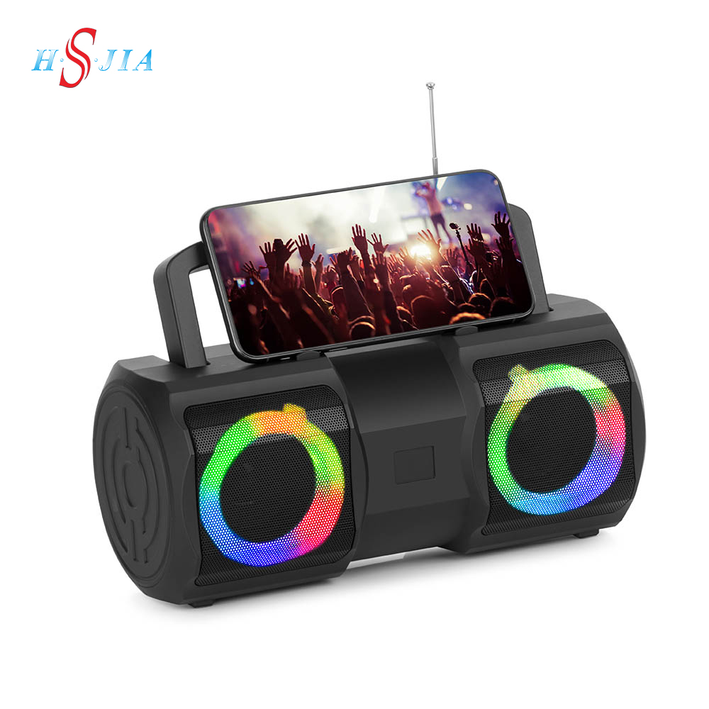 HS-3357 Multifunction Solar panel speaker Disco light wireless Speaker solar