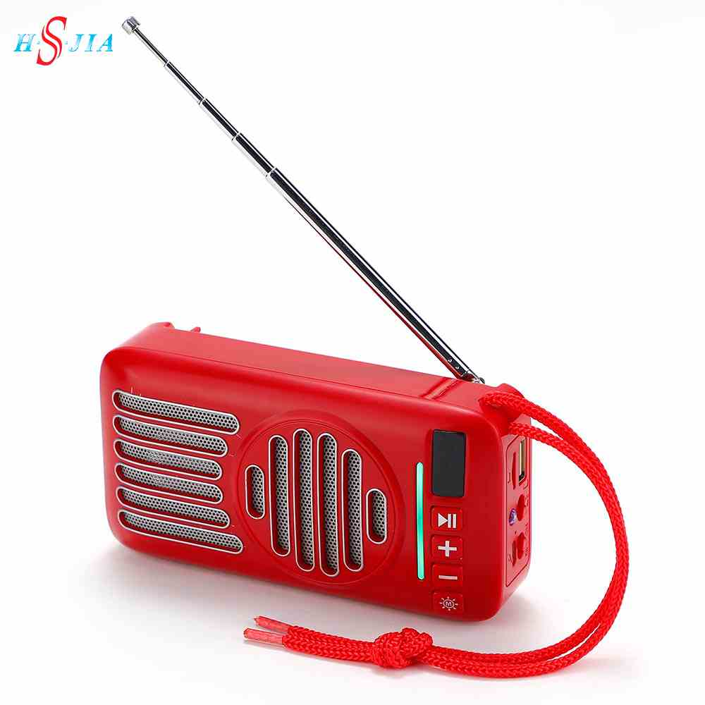 HS-3374 Best Selling portable outdoor speaker Led colorful lights Mini Column