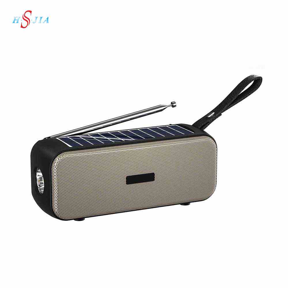 HS-3392 Factory Direct Outdoor Stereo speaker Solar powered portable speakers